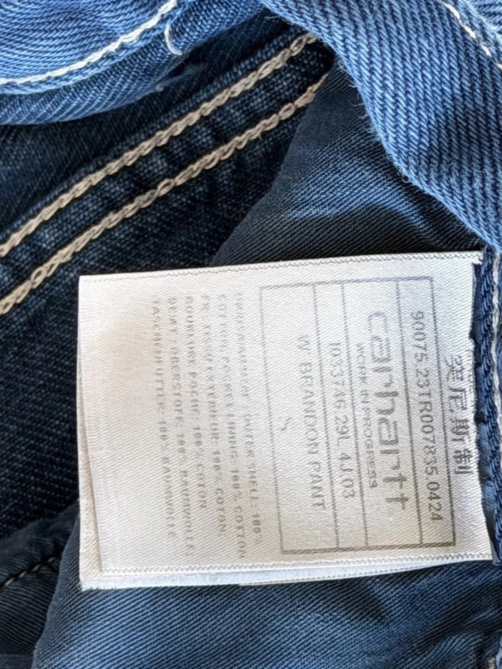 CARHARTT WORK IN PROGRESS Navy Brandon Jeans